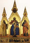 Nardo di Cione The Trinity and SS.Romuald and john the Evangelist Three Stories from the Life ofSt.Romuald china oil painting artist